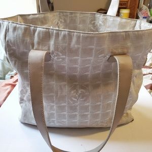 Chanel Travel Line Beige/Cream Tote